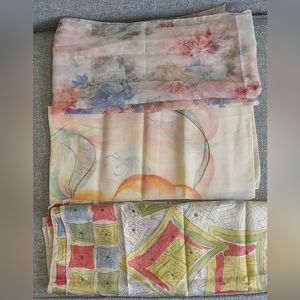 Pastel scarf lot